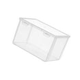 thumbnail image 1 of Plastic Bread Box Bagel Storage Container Plastic Storage Bin Container Plastic Storage Boxes Transparent for Kitchen Countertop 21.3x14.7x12.7cm, 1 of 9
