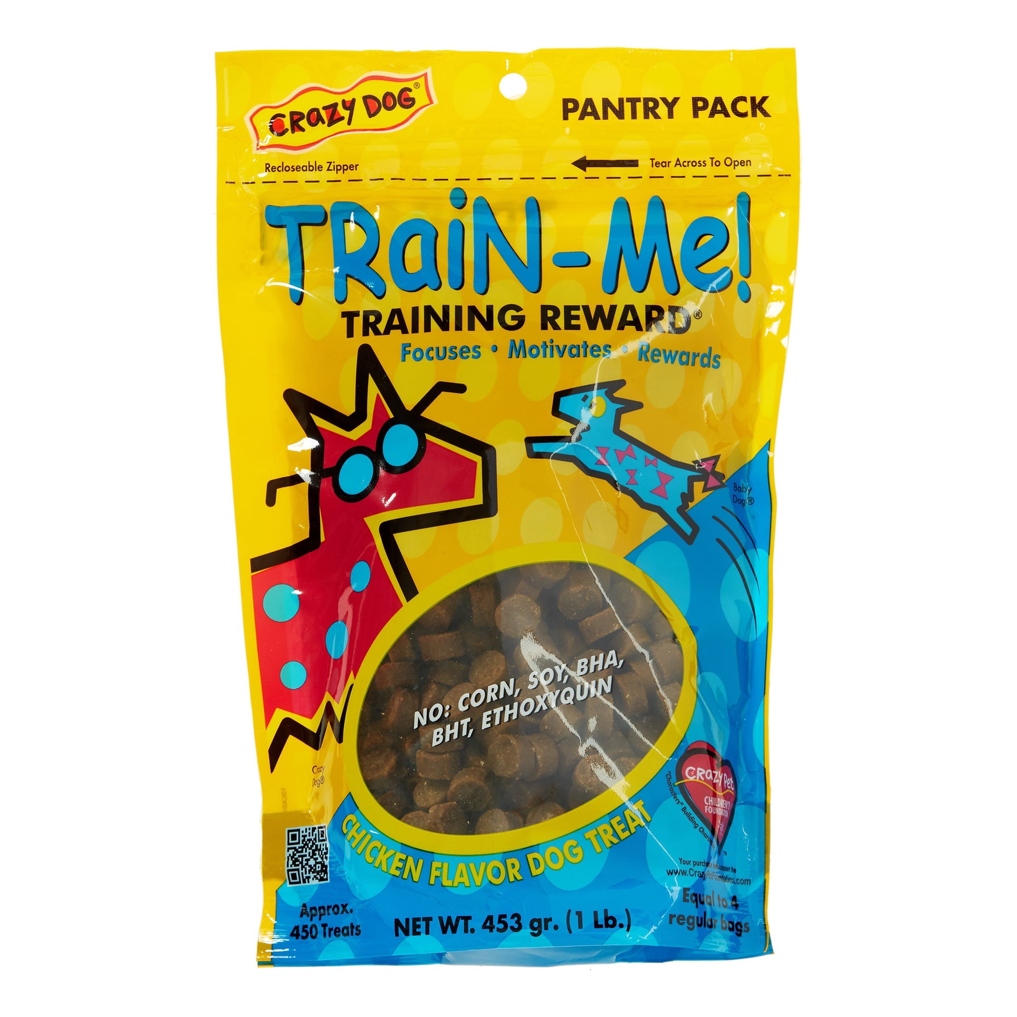 Crazy Dog Train Me Treat - Chicken, 1 Pound