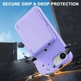 thumbnail image 7 of Compatible with iPhone 16e Wallet Phone Case,Back Flip Kickstand,With Card Holder(Store 4-5 Cards and Folded Money),Built-in Mirror,Heavy Duty Shockproof Anti-Scratch Phone Case,Purple, 7 of 7