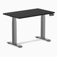 thumbnail image 1 of Desky Bureau Assis-Debout Mini Double - Noir / 40 x 24 Pouces / Gris Espace, 1 of 10