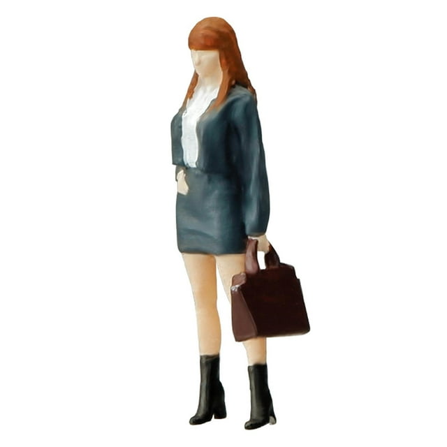 1/64 Figuras de Mujeres Colecciones en Miniatura Diseño Tren Ferrocarril Accesorios de Película Escala S Adorno de Escritorio Dioramas Resina Personas