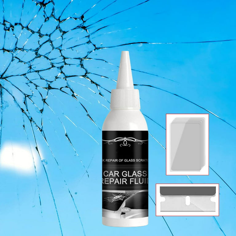 Windshield Crack Glue Glass Filler ,Glass Scratch Crack , Auto ,Car  Windshield Repair Glue, for Star Shaped Crack 30ML 