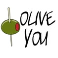 thumbnail image 3 of CafePress - Olive You Greeting Cards - Greeting Card, Blank Inside Matte, 3 of 3