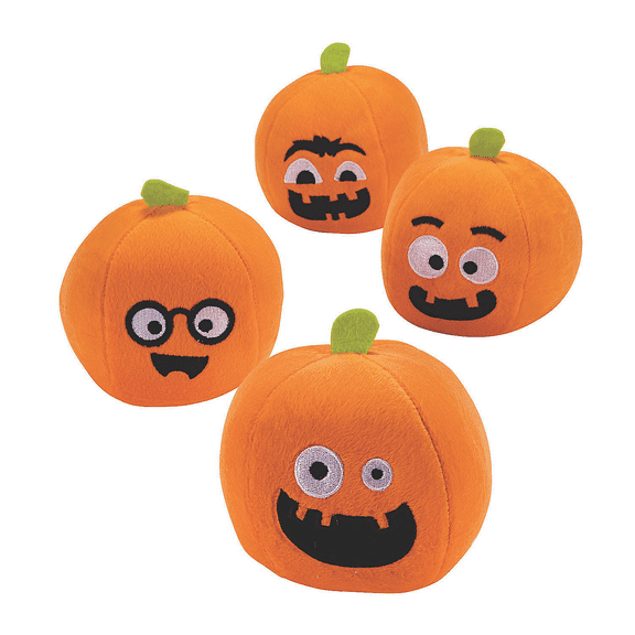 Pumpkin Mini Plush - Party Favors - 12 Pieces