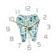 thumbnail image 1 of Reloj de pared de dientes Reloj cómo colgante dormitorio Decoración del hogar 12 pulgadas de pared de movimiento para de cocina, 1 of 9