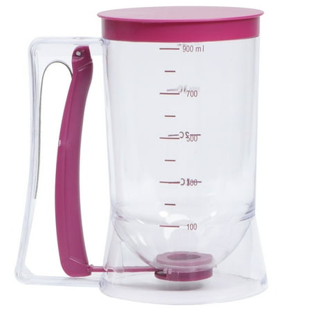 

Hemoton Pancake Batter Dispenser Perfect Baking Tool for Cupcakes Waffles Muffin Mix Crepes Cake or Any Baked Goods Bakeware Maker with Measuring Label