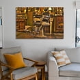 thumbnail image 6 of Retro Barber Hair Salon Shaving Chair Poster Decorative Painting Canvas Wall Art Living Room Posters Bedroom Painting,Unframe-style,08x12inch(20x30cm), 6 of 8