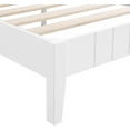 thumbnail image 7 of Bika Hom  Mid-Century Modern Solid Wooden Platform Full Size Bed with Adjustable Height Headboard, Brown, 7 of 7