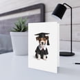 thumbnail image 5 of DistinctInk Greeting Card / Note Card - Russell Terrier Puppy Graduation - PACK of 3, 5 of 7