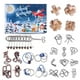 thumbnail image 1 of Juego de rompecabezas con calendario de Adviento navideño | Juegos de lógica con candado y anillo para la cuenta regresiva de 24 días | Desafío lógico educativo para adultos y adolescentes, 1 of 8
