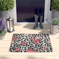 thumbnail image 2 of Pioneer Flower Floral Print Flannel Non Slip Door Rugs,Washable Door Mats Indoor,Decorative Door Mats,Dirt-Resistant and Absorbent Doormat for Entrance,Bedroom,Kitchen,Bathroom,23.5"x16", 2 of 5