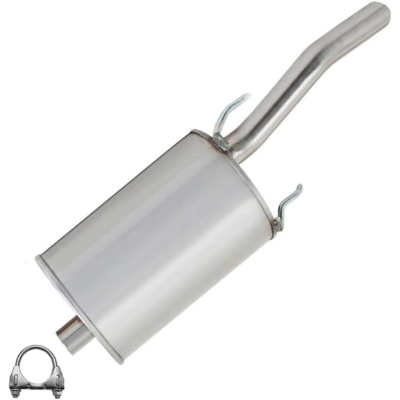 Northeastern Exhaust Passenger Side Muffler Fits 2006-2011 Chevrolet Impala 3.9L & 2006-2009 Chevrolet Impala 5.3L - Direct Fit | Stainless Steel