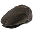 thumbnail image 5 of The Fairway - Walrus Hats Brown/Red Plaid Polyester Ivy Cap, 5 of 5