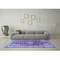 thumbnail image 3 of Ahgly Company Indoor Rectangle Medallion Blue Traditional Area Rugs, 8' x 10', 3 of 4