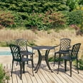 thumbnail image 1 of vidaXL 5 Piece Bistro Set Cast Aluminium Black, 1 of 5