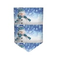thumbnail image 5 of Wukai Christmas Snowman In The Snow Print Garden Flag 12.5x18 Inch Double Sided Sun-resistant Rain-resistant, Wrinkle-resistant Colorfast(Only Flag), 5 of 7