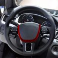 thumbnail image 4 of Real Bright Soft Car Interior Carbon Fiber Sticker DecorationRed Carbon Fiber Interior Steering Wheel Cover For Volkswagen TouaregAuto Car Protection Interior Accessories, 4 of 8