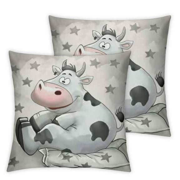 Happy Hippo Nursery Indoor Printed Throw Pillow, Grey