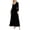 Black, variant on Delconic Women’s Long Sleeve Velvet Maxi Dress V Neck Floor Length Evening Gown Elegant Formal Party Wear for Special Occasions Black L
