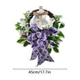 thumbnail image 3 of Kokovifyves Easter Wreath Spring Summer Wreath for Front Door 2025 New Easter Front Door Wreath Wreath with Bow Easter Wreath for Easter Decorations Patio Summer Outside Decor, 3 of 8