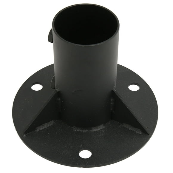 Chain Link Fence Pole Floor Flange, Heavy Duty Chain Link Fence Pole Floor Flange Base With Durable Steel Construction Easy To Install For Holding Metal Post