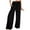 Black, variant on Utoimkio Women's Wide Leg Pants Summer Casual Loose High Waisted Lounge Pants for Women with Pockets