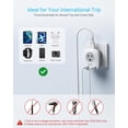 thumbnail image 3 of [3 Pack]VINTAR Type E/F Germany European Travel Adapter with 2 USB Charger, for US to EU Europe Spain Iceland Korea, 3 of 6