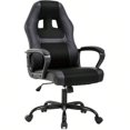 thumbnail image 1 of Office Chair Desk Gaming Racing High Back Computer Task Swivel Executive Stool With Lumbar Support Black, 1 of 5