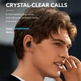 thumbnail image 4 of Auriculares Bluetooth, miniauriculares intraaurales inalámbricos auténticos con sonido envolvente, reducción activa de ruido, carga rápida tipo C, pantalla digital, baja latencia, 5.4 mm, de plástico., 4 of 6