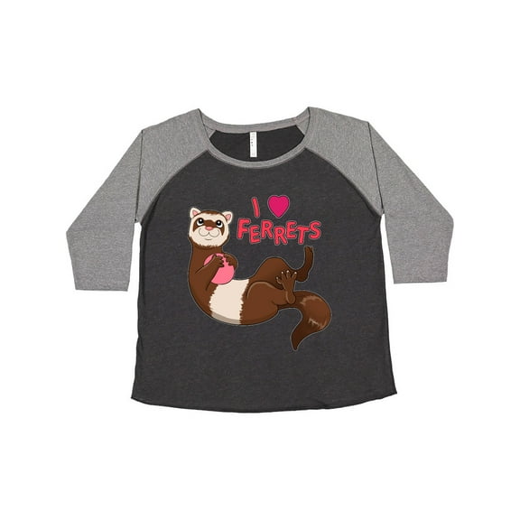 Inktastic I Love Ferrets Women's Plus Size T-Shirt