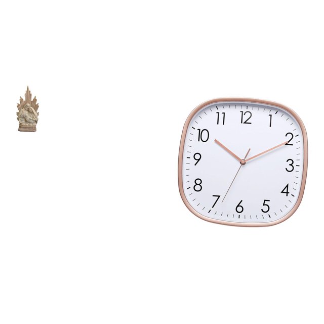 Escultura Clásica Cristiana De Resina Para Oficina, Mesa, Coche, Decoración Del Hogar, Con Gran Reloj De Pared Vintage De Bajo Ruido, Diseño Digital Colgante, Práctico Para Comedor, Casa,