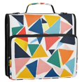 thumbnail image 5 of FORMRS Zipper Binder with Shoulder Strap 1.5-inch Ring 500 Sheet Capacity File Bag, Red Triangles, 5 of 5