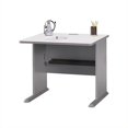 thumbnail image 3 of Series A 36W Desk in Pewter and White Spectrum - Engineered Wood, 3 of 5