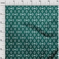 thumbnail image 2 of oneOone Cotton Cambric Teal Green Fabric Block Craft Projects Decor Fabric Printed By The Yard 42 Inch Wide, 2 of 4