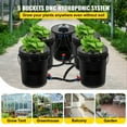 thumbnail image 2 of KFFKFF DWC Hydroponic System, 5 Gallon 5 Buckets, Deep Water Culture Growing Bucket, Hydroponics Grow Kit with Pump, Air Stone and Connected Reservoir, for Indoor/Outdoor Leafy Vegetables, 2 of 9