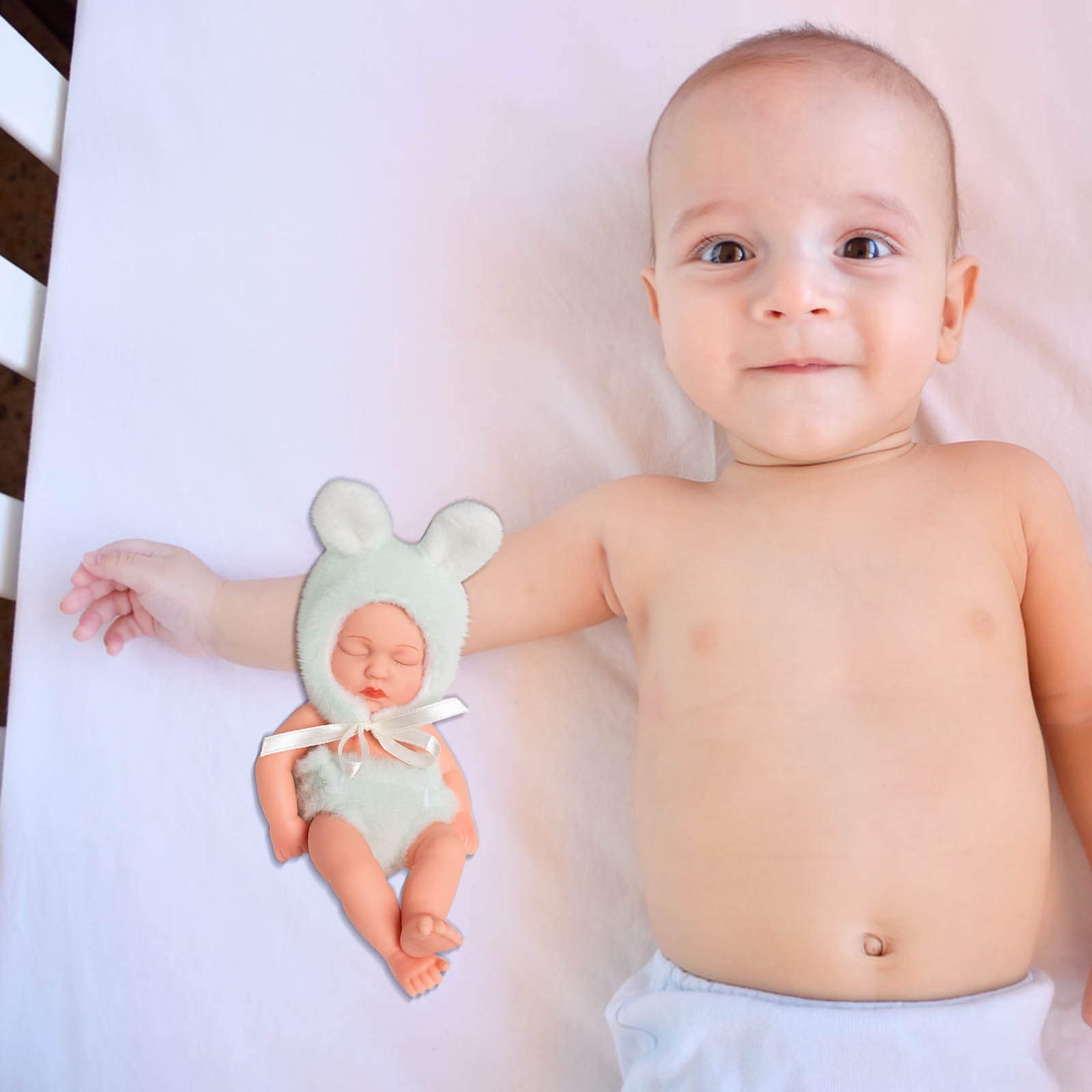 Pinky Lifelike Reborn Baby Dolls 24 Inch 60CM Baby Soft Body Realistic Newborn Baby Dolls African American Black Real Life Baby Dolls Cloth Body Doll : Pinky Reborn 28inch Lifelike Reborn Toddler Girl Doll