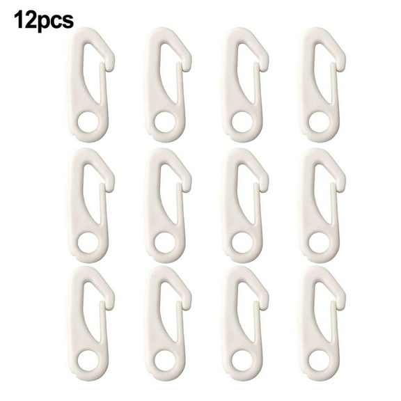 12pcs Flag Clips Nylon Rope Accessories Windproof Flag Fixing Flagpole Clips