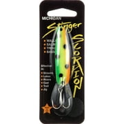 Stinger Advance Tackle Michigan Light Trolling Spoon, Green/Yellow, Fishing Spoons