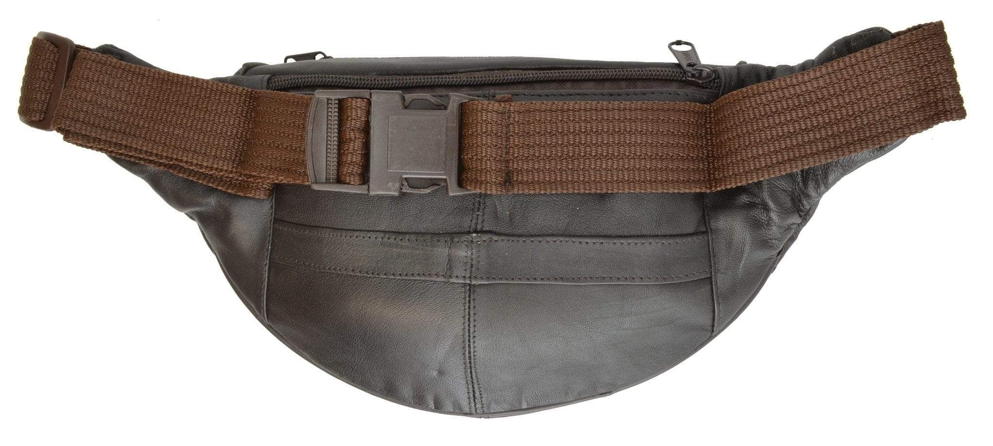 Leather Hip Bag Brown Belt Bag Convertible Fanny Pack Bum 