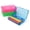 Blue,Green,Pink, variant on 1 Pack Plastic Pencil Box Large Capacity Pencil Boxes Clear Boxes with Snap-tight Lid Stackable Design and Stylish Office Supplies Storage Organizer Box, Yellow