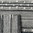 thumbnail image 6 of SAFAVIEH Striped Kilim Xavior Striped Area Rug, Black/Ivory, 3' x 3' Square, 6 of 10