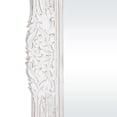 thumbnail image 5 of DecMode 36" x 69" White Intricately Carved Acanthus Floral Wall Mirror, 5 of 9