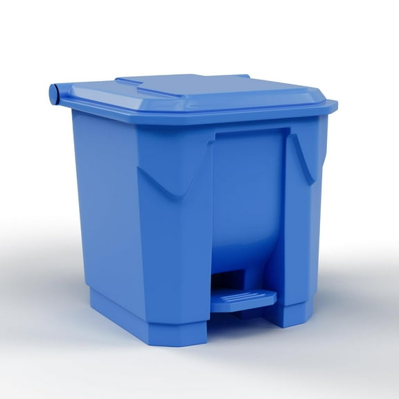 YYEAN 8 Gallon Rectangular Step-On Waste Container | Outdoor Office Restaurant School Kitchen | Commercial Garbage and Trash Container-8 Gallon