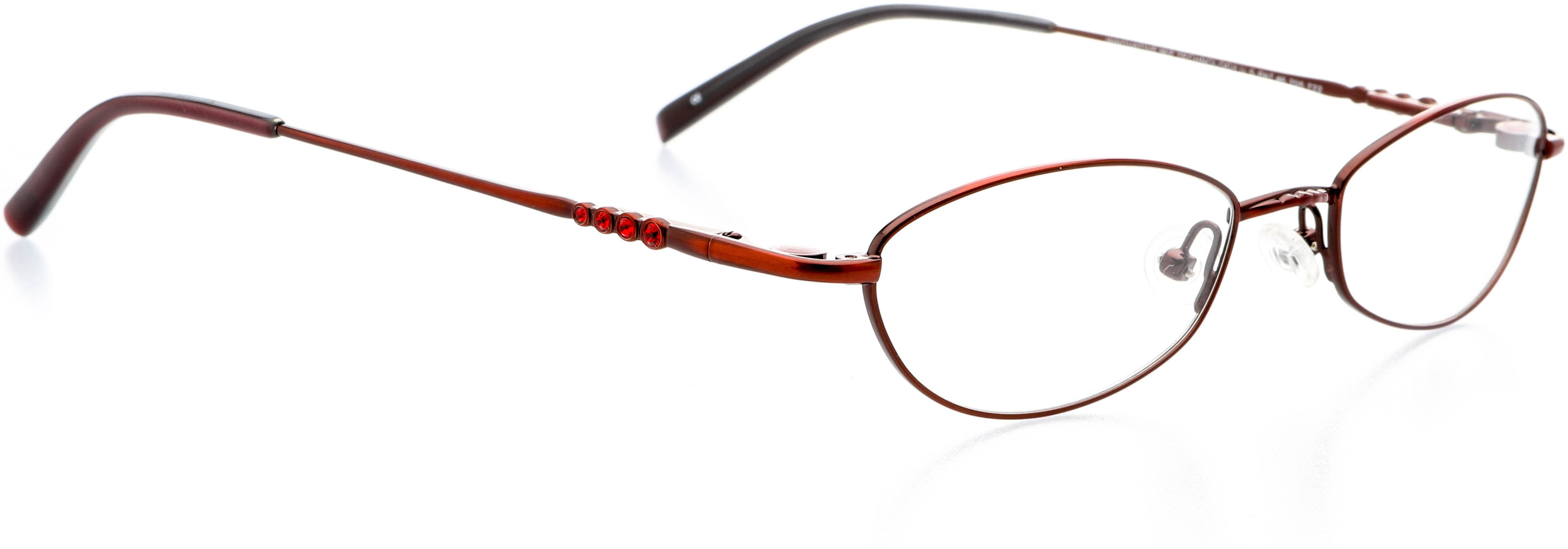 Optical Eyewear Oval Shape Metal Full Rim Frame Prescription Eyeglasses Rx Ruby Lust