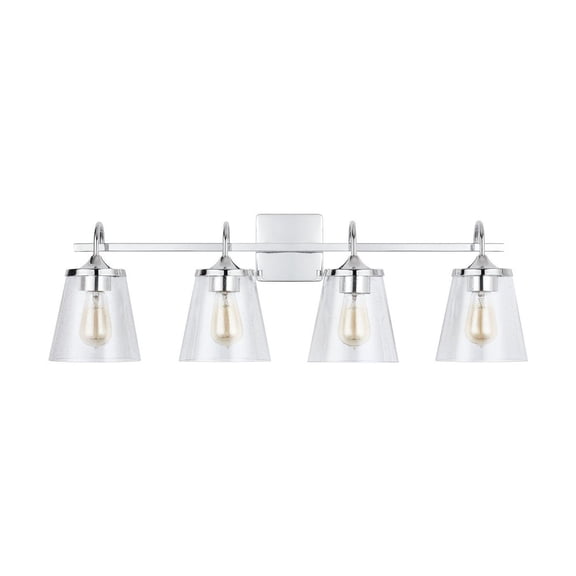 Capital Lighting - 4 Light Transitional Bath Vanity Approved for Damp Locations