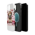 thumbnail image 2 of DistinctInk Tough Case for Apple iPhone 13 MINI (5.4" Screen), Compatible with MagSafe Charging - Valentine's Day Otterhound, 2 of 6
