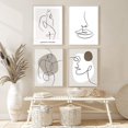 thumbnail image 2 of SHAR Abstract Line Poster Set - Modern Wall Decor for Home, Living Room, Bedroom (4xA4, Unframed), 2 of 5