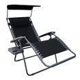 thumbnail image 4 of Jeco Oversized Zero Gravity Chair in Black (Set of 2), 4 of 10