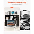 thumbnail image 2 of VEVOR Desktop Bookshelf Black Desktop Storage Organizer 1-Tier for Office & Home, 2 of 9