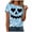#style-03 Blue, variant on Ahadesign Fall Womens Clothes Plus Size Halloween Shirts for Women Pumpkin Graphic Tshirt Fall Casual Short Sleeve Tee Tops (Purple,3XL)